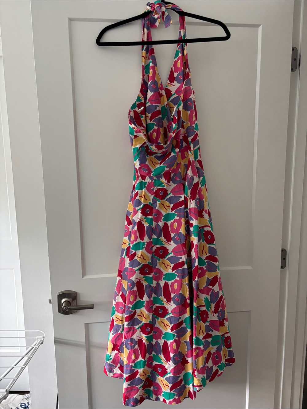 Vintage Laura Ashley Halter Dress - Size M (vintage size 14) - Picture 2 of 4
